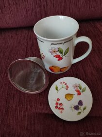 Keramická dóza na kávu, miska a hrníček - 6