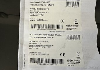 vestavná indukční deska AMICA - větší rozměry 77 x 52 - 6