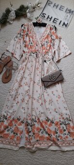Shein květované dlouhé šaty - NOVÉ - 6
