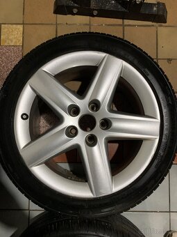 Alu kola AUDI R17 5X112 LETNÍ PNEU 225/45 R17 100% Vzorku - 6
