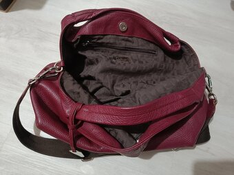 Kožená vínová kabelka Furla - 6