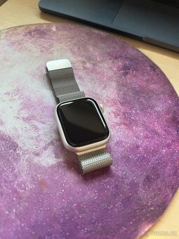 Prodám Apple Watch 9 41mm GPS+Cellular Milánsky tah - 6