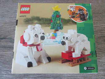 LEGO 40700 Vánoční vláček+ 40602 Stánek+ 40571 Lední medvědi - 6