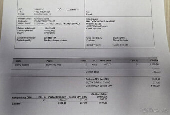 Přívěšek BMV X5 - 6