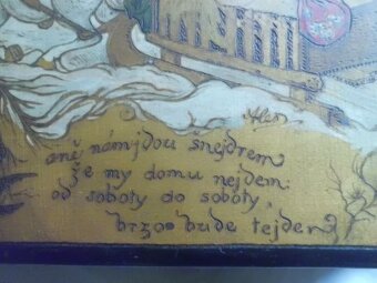 Unikátní Starožitná Vyřezávaná Truhlička - MIKOLÁŠ ALEŠ - 6