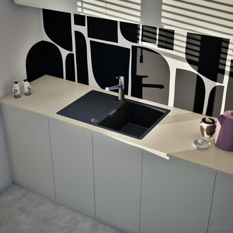 Dřez Schock Mono D-100S magma montáž do roviny s deskou - 6