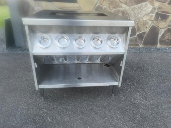 Nerezový stul s podavačem kelímků - 6