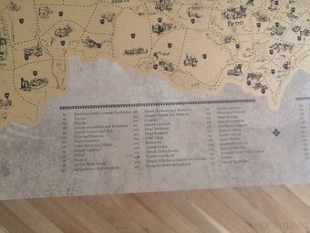 Stírací mapa Česka DELUXE XL (90 x 60 cm) - 6