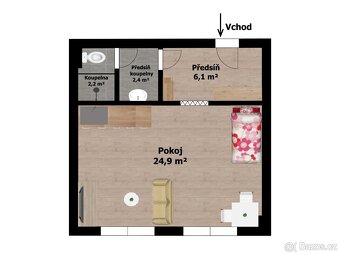 Pronájem zařízený apartmán, Starý Jičín - 6