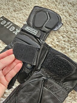 Motorkářské rukavice kožené - 6