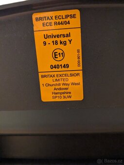 Autosedačka Britax Romer Eclipse - vhodná do letadla - 6