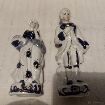 2 x porcelán soška - 6