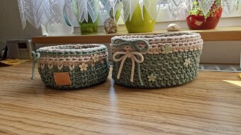 Háčkovaný košík - 6