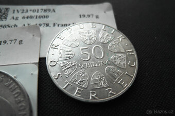 Staré mince 2 kusy stříbro - 6