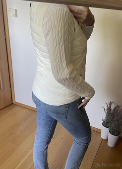 Nová bílá prošívaná vesta Calvin Klein Performance M - 6