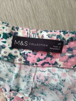 Marks&Spencer dámská letní sukně s viskózou.Velikost 48. - 6