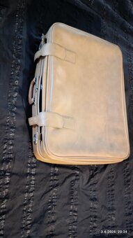Starý vintage hnědý kufr - 6