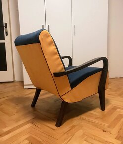 Vintage retro čalouněné křeslo: Po Brně dovoz ZDARMA - 6