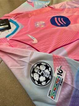 Fotbalový dres a kraťasy FC Barcelona růžový 90 Yamal #10 - 6