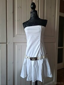 Bílé šaty mini vel. M (38) cena dohodou - 6