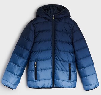 ☘️ 2x klučičí PŘECHODOVÁ BUNDA vel. 134 černá + modrá ☘️ - 6