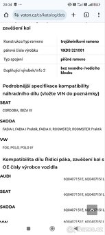 Přední rameno škoda fabia,VW polo,Seat Ibiza - 6