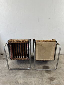 2x funkcionalistické křeslo Thonet S 411 - 6