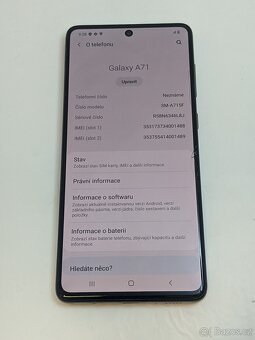 Samsung Galaxy A71 6/128gb white. Záruka 6 měsíců. - 6