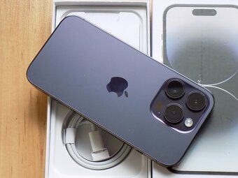  APPLE iPhone 14 Pro 128GB Deep Purple - ZÁRUKA - TOP STAV - 6