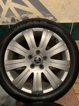 Alu kola Škoda R17 5X112 ZÁNOVNÍ LETNÍ PNEU 205/50 R17 FLASH - 6