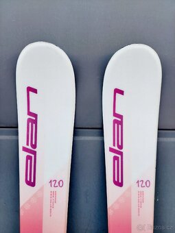 Lyže ELAN LIL SNOW, 120 cm + hůlky + boty + přilba - 6