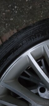 Alu kola r17 4x100 fiat sporting, letní 205/40 - 6