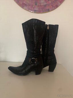 Kožené boty zimní vel. 37 - 6