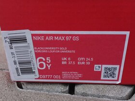 Nike air max 97 GS black university gold - 6