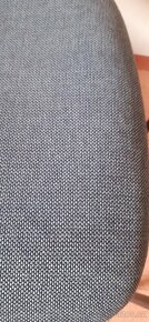 6 ks kancelářská/jídelní židle s područkami textil/plast - 6