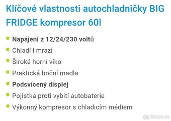 Kompresorová auto lednička ROK ZÁRUKA - 6