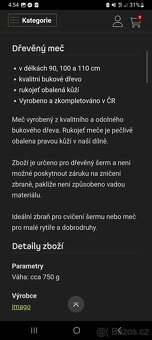 Dřevěný meč - 6