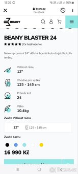Prodám dětské kolo Beany Blaster 24 - 6