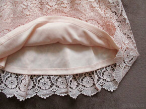 Společenské šaty krajkové meruňkové Orsay M 38 - 6