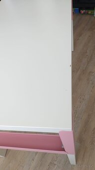Ikea PÅHL stůl dětský, nastavitelná výška růžový - 6