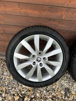 Orig. Zimní alu kola Škoda Crystal R17 205/50/17 - 6
