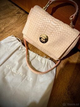 Coccinelle Liya Python Snake Leather Shoulder Bag - 6