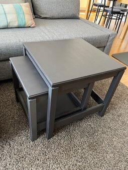IKEA HAVSTA 2x konferenční stolek tmavě hnědá - 6