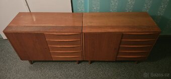 komoda 2x starožitná dub, dánský styl - 6