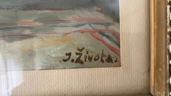 Starý velký obraz autor Josef Života - 6