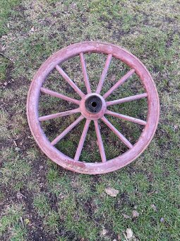 loukoťová kola stará loukoťová kola dekorace pluh za koně - 6