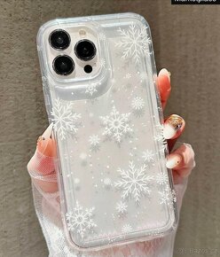 Průhledná vánoční pouzdra pro Apple iPhone 16 Pro - 6