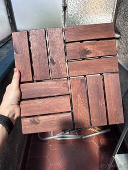 DŘEVĚNÁ skládací podlaha na terasu IKEA RUNNEN (akácie) - 6