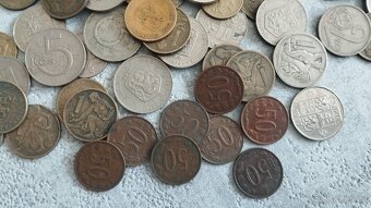 2kg československé mince - konvolut 445ks minci do sbírky - 6