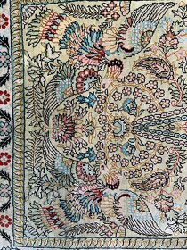 luxusní Perský koberec hedvabi na hedvábí HEREKE 150x78 - 6